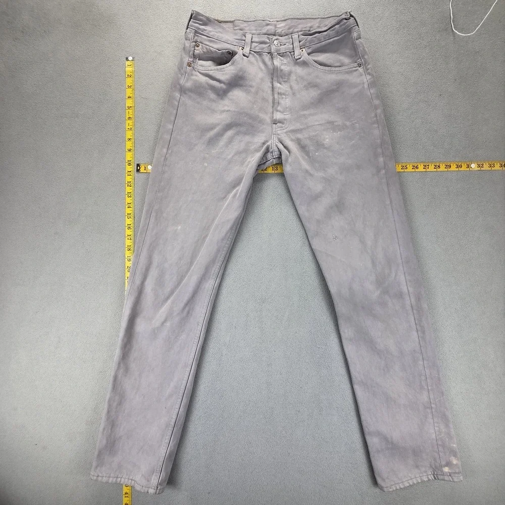 Vintage Levis 501 Jeans Mens Blue Made in USA 90s Button‎ Straight Fits 29x32